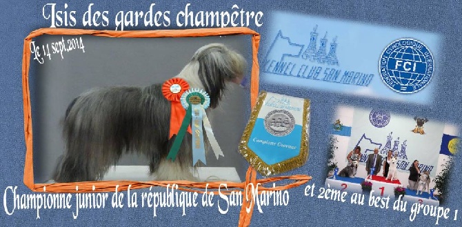 Des gardes champetres - Isis championne (prop.agnès vernerey)